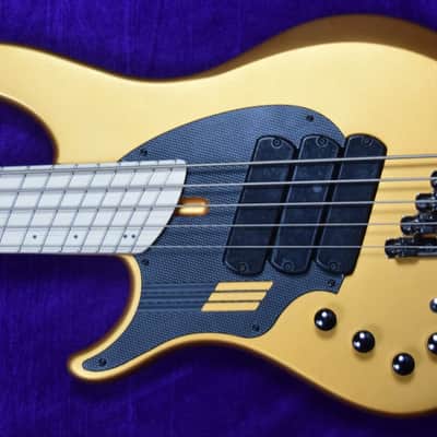 Dingwall NG-3 5 String LEFTY, Matte Gold Metallic / Maple *In Stock! image 1