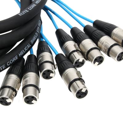 OSP PEX810 Elite Core 8-Channel Fan to Fan XLR Extension Snake - 10'