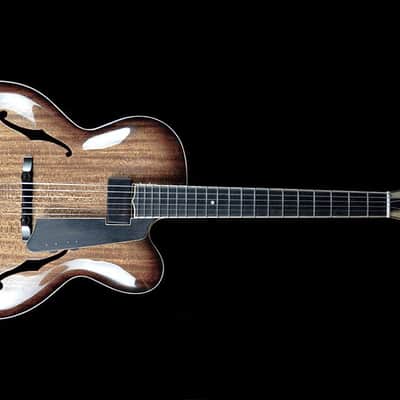 Archtop guitar full hollow handcarved image 1