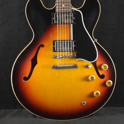 Gibson Murphy Lab 1958 ES-335 Reissue Tri-Burst Light Aged image 1