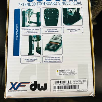 DW9000XF Extended Footboard Single Pedal, BRAND NEW with Pedal Bag image 7
