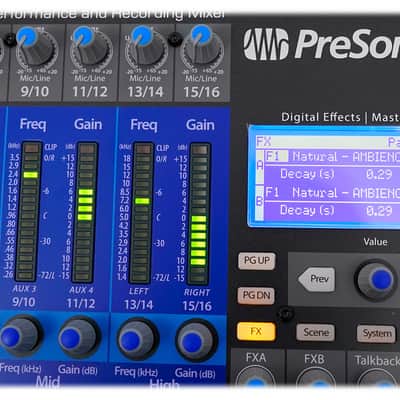 Presonus StudioLive 16.0.2 USB: 16x2 Live/Recording Digital Mixer w/ Interface image 7