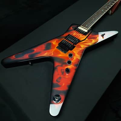 Dean Dime O Flame ML Dimebag Darrell Signature Floyd Rose Seymour Duncan Pantera Damge Plan guitar image 3
