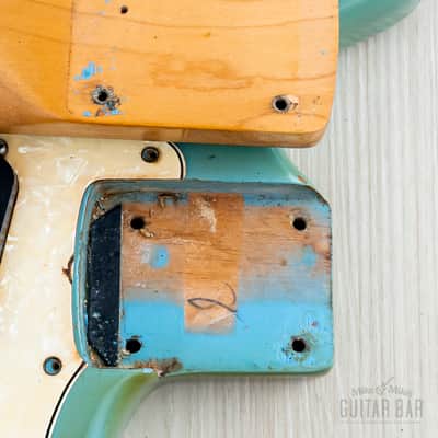 1968 Fender Mustang Vintage Offset Guitar Daphne Blue w/ Case image 18