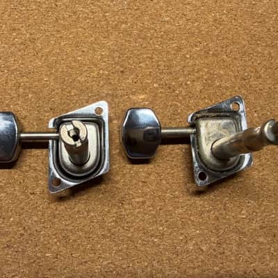 Fender  F Tuners-Tuning Machines- Chrome- Parts + pieces 1967-1974 -Strat Tele image 5