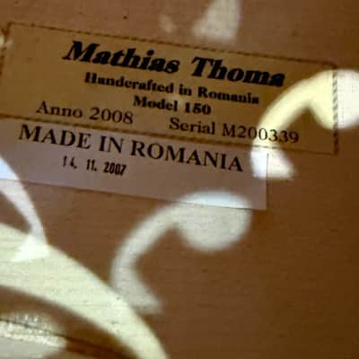 2007 Mathias Thoma Model 150 Cello - All Hand Carved Solid Maple - Spirit Varnish - with case Bild 14