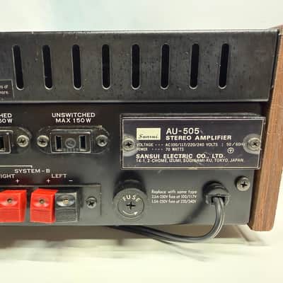 Sansui AU-505 Integrated Amplifier DeoxIT Cleaned Tested image 10