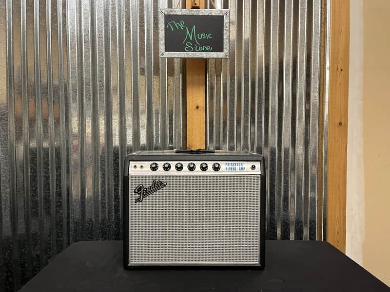 Fender '68 Custom Princeton Reverb-Amp 12-Watt 1x10" Guitar Combo 2013 - Present - Black image 1