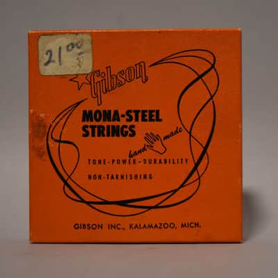 1950's Gibson Mona-Steel String Box Bass Strings Case Candy image 2