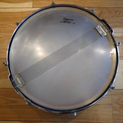 Slingerland 5.5x14 Student Model Snare Drum Blue/Gold Duco 1960 image 3