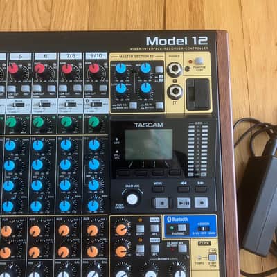 TASCAM Model 12 Multitrack Recorder / Mixer / USB Interface 2020 - Present - Black with Wood Cheeks image 4