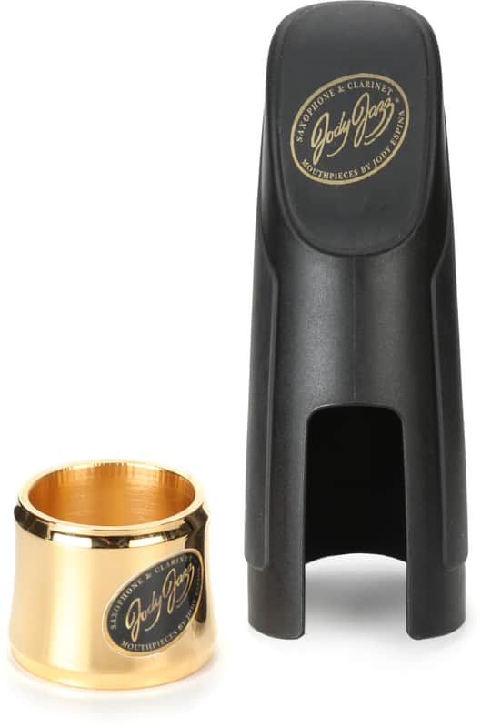 JodyJazz MB1 Power Ring Ligature with Cap for Metal Baritone Saxophone Mouthpiece - Gold image 1