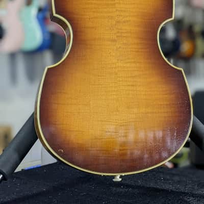 Hofner H500/1-61L-RLC-0 1961 RELIC Vintage Aged Lefty Violin Bass Sunburst *FREE PLEK WITH PURCHASE*! image 9