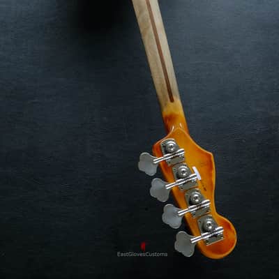 Fender Jazz Bass Vintage White Gold Edition Heavy Aged Relic by East Gloves Customs (RARE) image 19