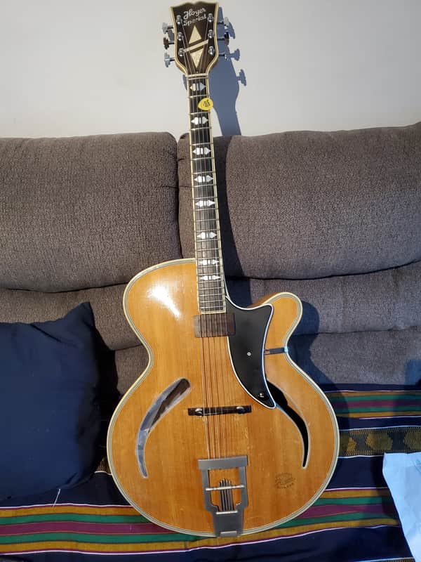Hoyer Special 1950s - Natural 17.5 Inch Archtop with Custom PAF full humbucker image 1