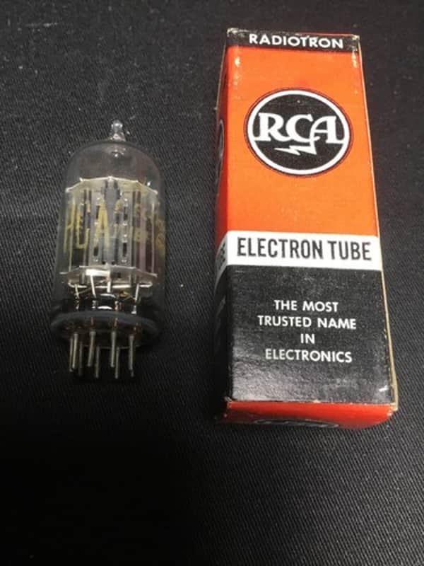 RCA 5687 Black Plates HI FI Audio Vacuum Tube Top O Getter USA Tested #8.7303 image 1