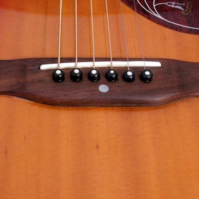 Early 1970’s Canda 202 Hummingbird Model MIJ by Fujigen Gakki+Old Flight Case, All New Frets image 11