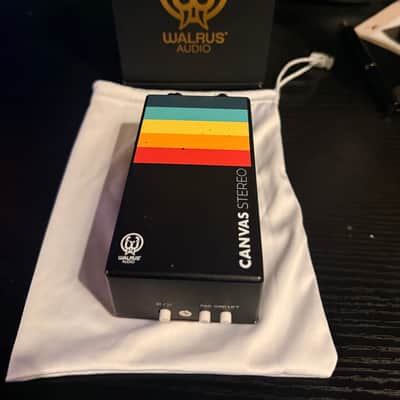 Walrus Audio Canvas Stereo Dual Line Isolator Direct Box 2022 - Present - Black w/ Rainbow Graphic image 1