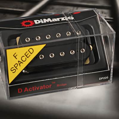 DiMarzio DP220FBK D Activator F-Spaced Bridge Humbucker - Black