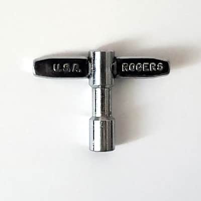 CLEAN! Vintage ROGERS DRUMKEY 1950s 1960s 1970s Swivomatic era Original with LOGO! * Sweet Drum Key image 1