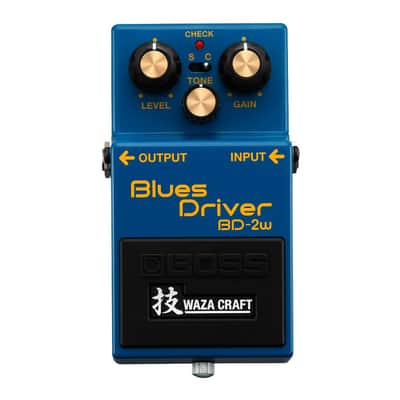 BOSS BD-2W Premium Waza Craft Blues Driver Standard and Custom Mode Analog Circuitry Guitar Pedal for Highly Refined Sound