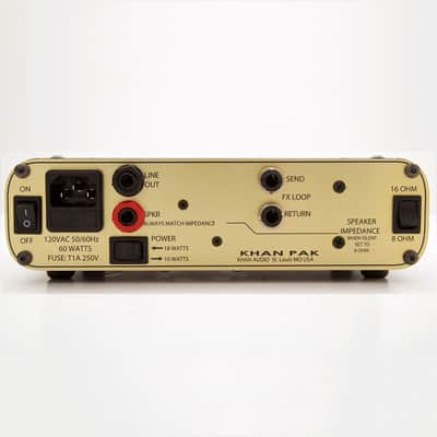 Khan Audio Pak Amp 2-Channel Vacuum Tube Compact Portable Guitar Amplifier Head image 2
