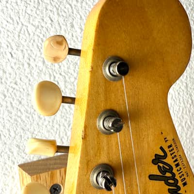 Fender Musicmaster II Caly Dot 1964 - Olympic White image 18