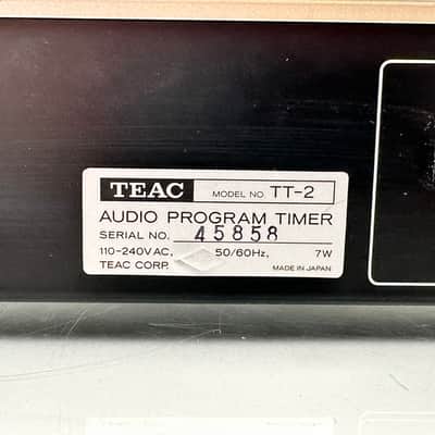 TEAC TT-2 Audio Program Timer For AV Stereo Amplifier Vintage 1980s Silver image 10