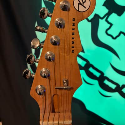Reverend Double Agent W with Roasted Maple Neck 2022 - Present - Midnight Black with Black Pickguard image 3