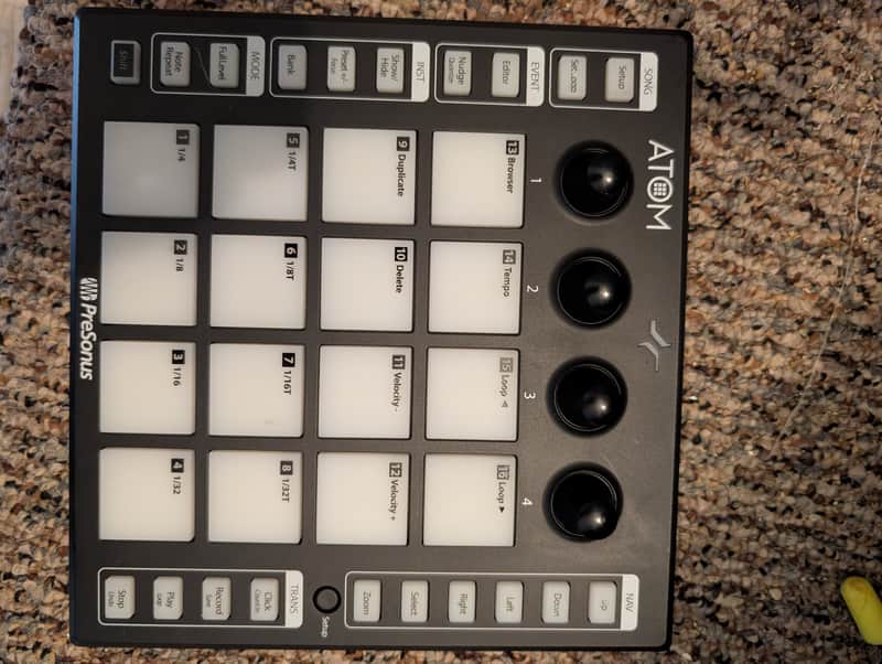 PreSonus ATOM USB 2.0 Pad Controller 2018 - 2019 - Black image 1