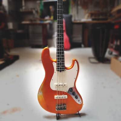 Garage Jazz Bass Candy Tangerine w/ Hepcat Pickups image 1