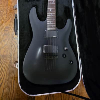 Schecter Damien-6 2005 - 2011 - Satin Black + Hard Case image 1