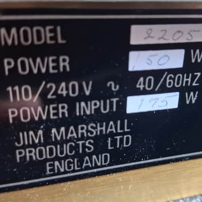 Marshall Jcm800 2205 Mitte ´80er - Schwarz image 19