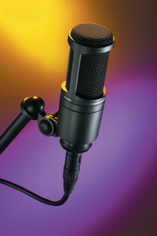 Audio-Technica AT2020 Cardioid Handheld Condenser Studio Vocal Microphone image 1
