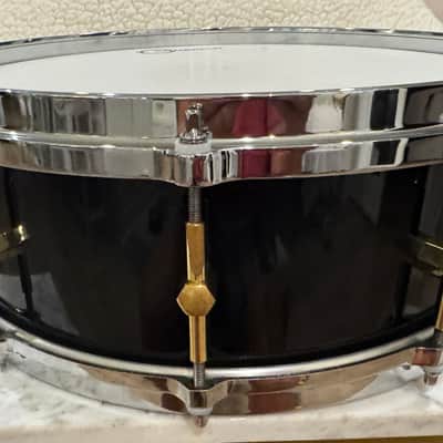 Noble&Cooley 5x14 SS Classic Solid Shell Snare Drum - Black Laquer image 4
