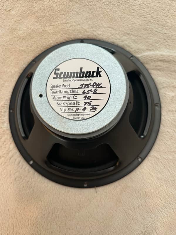 Scumback J75 PVC 12” 65W 8 ohm Speaker, Recreation of Vintage Celestion Greenback image 1