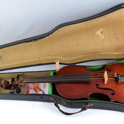 WOW! Old/Vintage Full size 4-4 Master Violin + Case ~ Fully serviced & ready to be played ~ Video! image 11