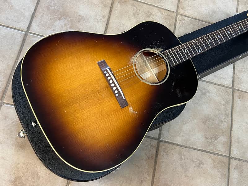 2025 Gibson Custom Murphy Lab 1942 Banner J-45 Heavy Aged Acoustic Guitar Vintage Sunburst image 1
