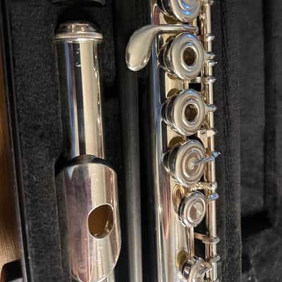Yamaha YFL-282 Standard Open Hole Flute 2010s - Silver-Plated image 3