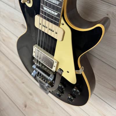 Gibson Custom Dealer Select 1956 Les Paul Standard Bigsby Electric Guitar - Ebony image 5