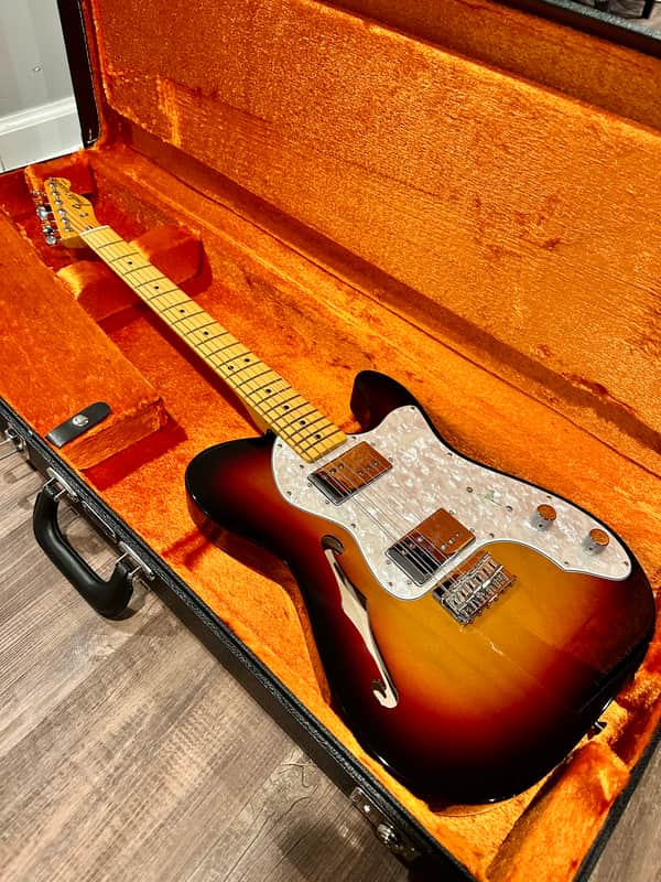 Fender American Vintage II '72 Telecaster Thinline 2022 - Present - 3-Color Sunburst image 1