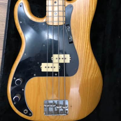 Fender Precision bass (left handed) 1978 Natural finish image 1