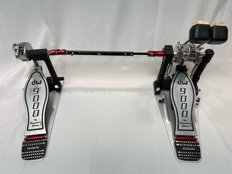 DW 9000 Drum Workshop Double Kick Drum Bass Chain Drive Pedal Twin Pedals image 1
