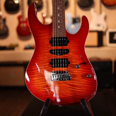 Suhr Modern Plus Electric Guitar - Fireburst 5685 image 3