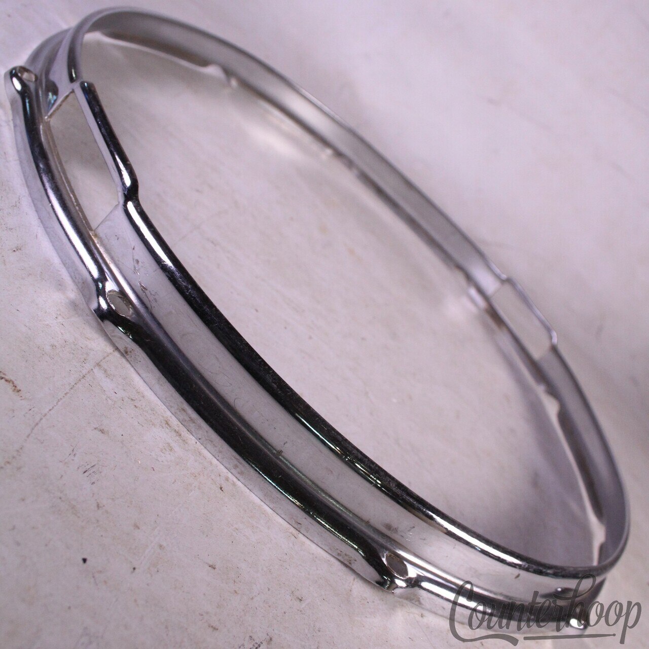 Slingerland 14"Snare Drum Resonant Rim/Hoop Stick-Saver Vintage 70s 10-Lug Krupa — main photograph