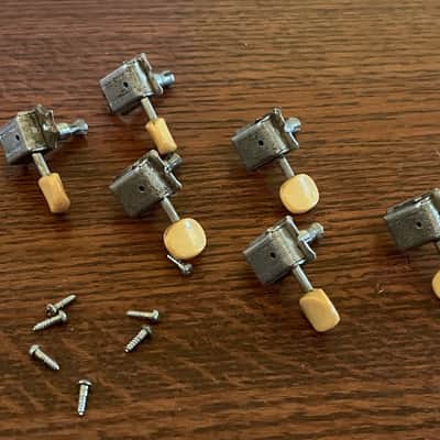 1964 1965 1966 set Fender Musicmaster Duo Sonic Mustang guitar tuners tuning pegs image 1