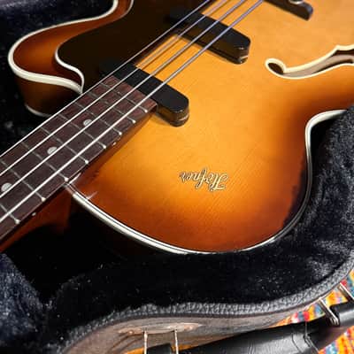 Hofner 500/5 "Reeperbahn" Bass 1959 Reissue Stuart Sutcliffe Beatle Model Super Rare image 17