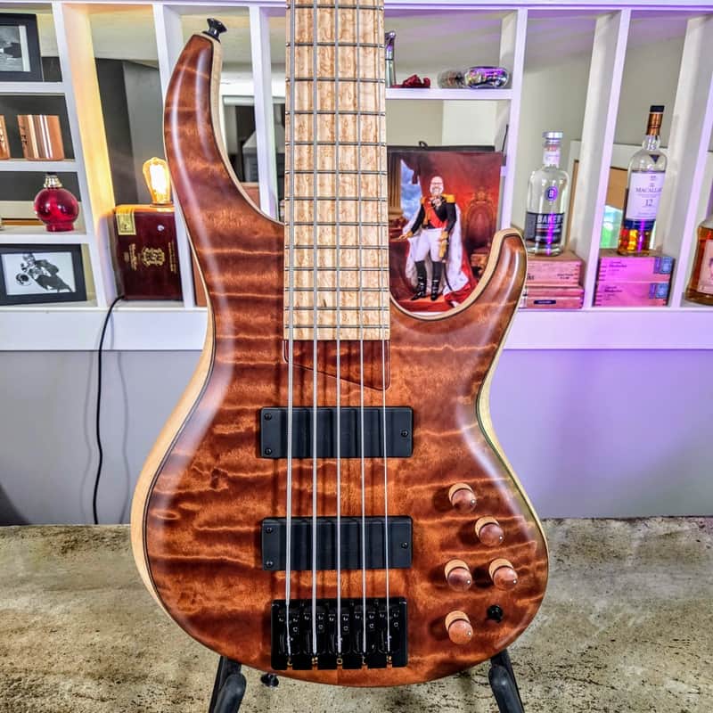 MTD 535-24 with Quilted Makore Top, Flamed Maple Body & Birdseye Maple Fingerboard image 1