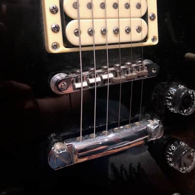 Vintage 1980s Yamaha SG200 SG Black Rosewood Set Neck Electric Guitar image 4