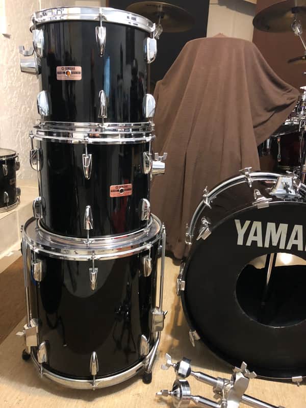 Yamaha Power Tour Custom 8000 Series Drums 1985/86 Piano Black
